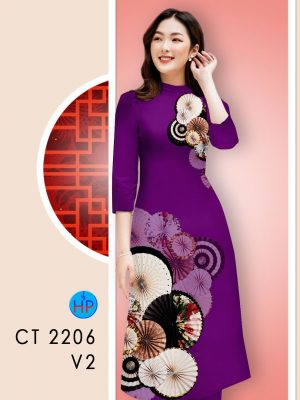 Vải Áo Dài Cách Tân Hoa Văn AD CT2206 23